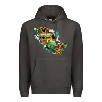 Smoke Mexico Map Premium Hoodie - RanaPortraitStore