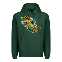 Sports Green Mexico Map Premium Hoodie - RanaPortraitStore