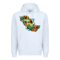 White Mexico Map Premium Hoodie - RanaPortraitStore