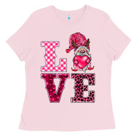 Bubblegum Pink love gnomies Ladies Tee - BarkalooDesign