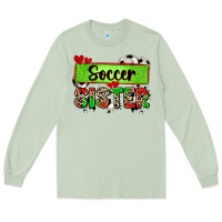 Matcha soccer sister with leopard Long Sleeve Tee - Zillion Design Studio