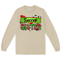 Mushroom soccer sister with leopard Long Sleeve Tee - Zillion Design Studio
