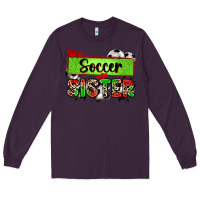 Plum soccer sister with leopard Long Sleeve Tee - Zillion Design Studio