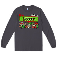 Smoke soccer sister with leopard Long Sleeve Tee - Zillion Design Studio