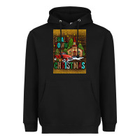 Black small town christmas church Heavyweight Hoodie - AdoDesignShop