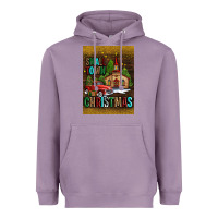 Lavender small town christmas church Heavyweight Hoodie - AdoDesignShop
