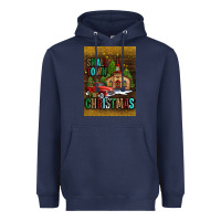 Navy small town christmas church Heavyweight Hoodie - AdoDesignShop
