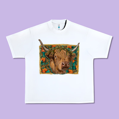 Fall Cow Urban Heavy Tee Designed By Ranaportraitstore