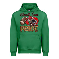 Emerald small town big pride red Urban Hoodie - MaliasSmallBusiness