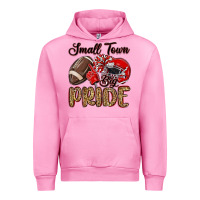 Fuchsia Pink small town big pride red Urban Hoodie - MaliasSmallBusiness