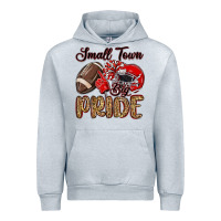 Heather Grey small town big pride red Urban Hoodie - MaliasSmallBusiness