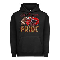 Pigment Black small town big pride red Urban Hoodie - MaliasSmallBusiness