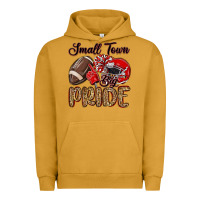 Pigment Peanut Butter small town big pride red Urban Hoodie - MaliasSmallBusiness