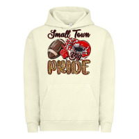 Pigment Pistachio small town big pride red Urban Hoodie - MaliasSmallBusiness