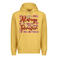 Antique Gold you will always be my forever you will forever be Premium Hoodie - MaliasSmallBusiness