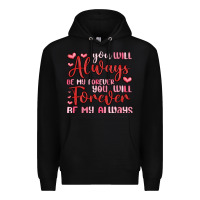 Black you will always be my forever you will forever be Premium Hoodie - MaliasSmallBusiness
