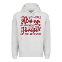 Dove Grey you will always be my forever you will forever be Premium Hoodie - MaliasSmallBusiness