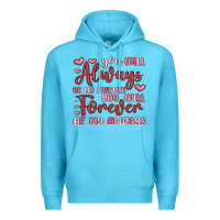 Ocean Blue you will always be my forever you will forever be Premium Hoodie - MaliasSmallBusiness