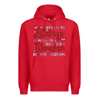 Red you will always be my forever you will forever be Premium Hoodie - MaliasSmallBusiness