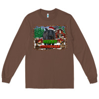 Chestnut merry christmas black angus cattle and farm Long Sleeve Tee - RanaPortraitStore
