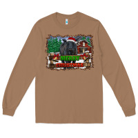 Toasted Coconut merry christmas black angus cattle and farm Long Sleeve Tee - RanaPortraitStore