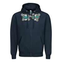 Navy girl boss Zipper Hoodie - SublimationCraftShop