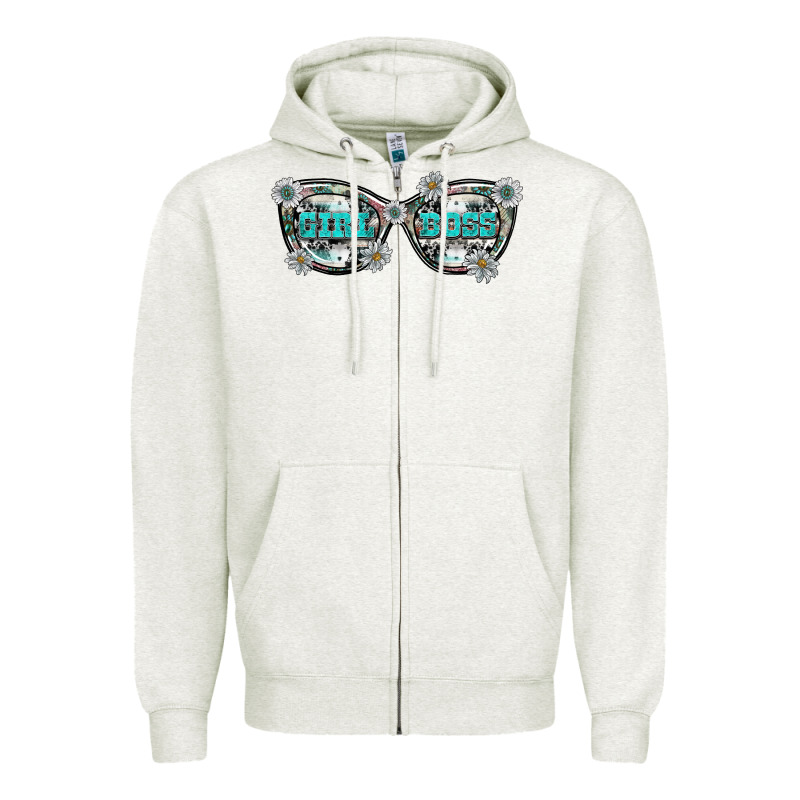 Girl Boss Zipper Hoodie by SublimationCraftShop | Teevron