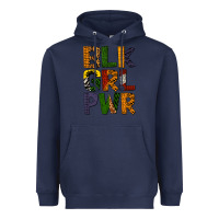 Navy black girl power Heavyweight Hoodie - BundleAndBundleShop