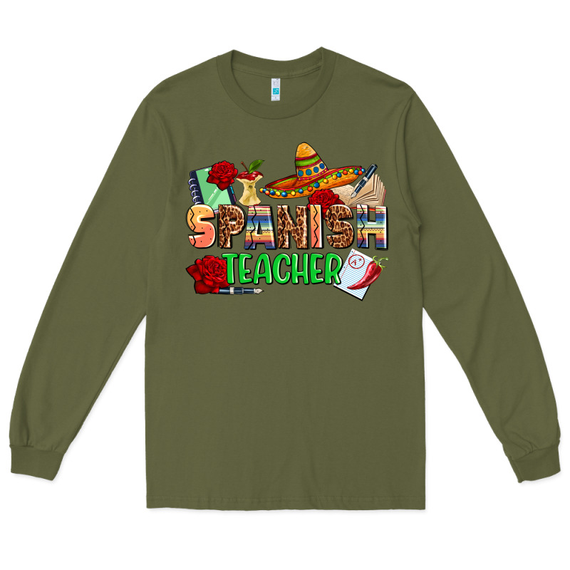 Spanish Teacher Long Sleeve Tee by AdoDesignShop | Teevron