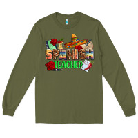 Army Green spanish teacher Long Sleeve Tee - AdoDesignShop
