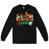 Black spanish teacher Long Sleeve Tee - AdoDesignShop