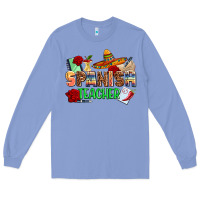 Colony Blue spanish teacher Long Sleeve Tee - AdoDesignShop