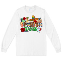 White spanish teacher Long Sleeve Tee - AdoDesignShop