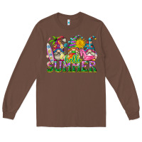 Chestnut hello summer gnome Long Sleeve Tee - texasbilliewilder
