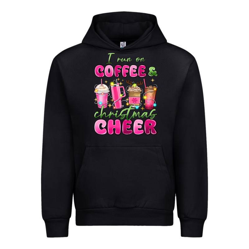 I Run On Coffee And Christmas Cheer Urban Hoodie by MaliasSmallBusiness | Teevron