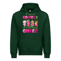 Forest Green i run on coffee and christmas cheer Urban Hoodie - MaliasSmallBusiness
