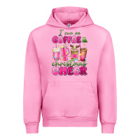 Fuchsia Pink i run on coffee and christmas cheer Urban Hoodie - MaliasSmallBusiness