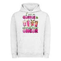 Pigment Lunar Rock i run on coffee and christmas cheer Urban Hoodie - MaliasSmallBusiness