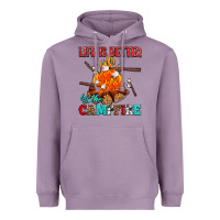 Lavender life is better by the campfire with marshmallows Heavyweight Hoodie - AdoDesignShop