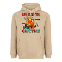 Mushroom life is better by the campfire with marshmallows Heavyweight Hoodie - AdoDesignShop