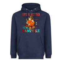 Navy life is better by the campfire with marshmallows Heavyweight Hoodie - AdoDesignShop