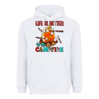 White life is better by the campfire with marshmallows Heavyweight Hoodie - AdoDesignShop