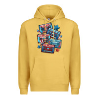 Antique Gold usa america cassette tapes Premium Hoodie - MaliasSmallBusiness