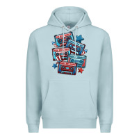Blue Mist usa america cassette tapes Premium Hoodie - MaliasSmallBusiness