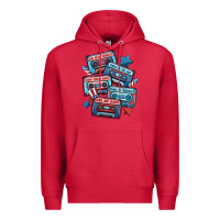 Cardinal usa america cassette tapes Premium Hoodie - MaliasSmallBusiness