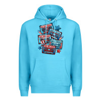 Ocean Blue usa america cassette tapes Premium Hoodie - MaliasSmallBusiness