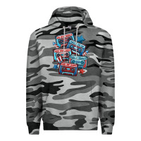 Slate Camo usa america cassette tapes Premium Hoodie - MaliasSmallBusiness