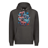 Smoke usa america cassette tapes Premium Hoodie - MaliasSmallBusiness