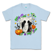 Dusty Blue My Cat Is My Boo Classic Tee - texasbilliewilder