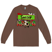 Chestnut soccer nana with leopard Long Sleeve Tee - Zillion Design Studio